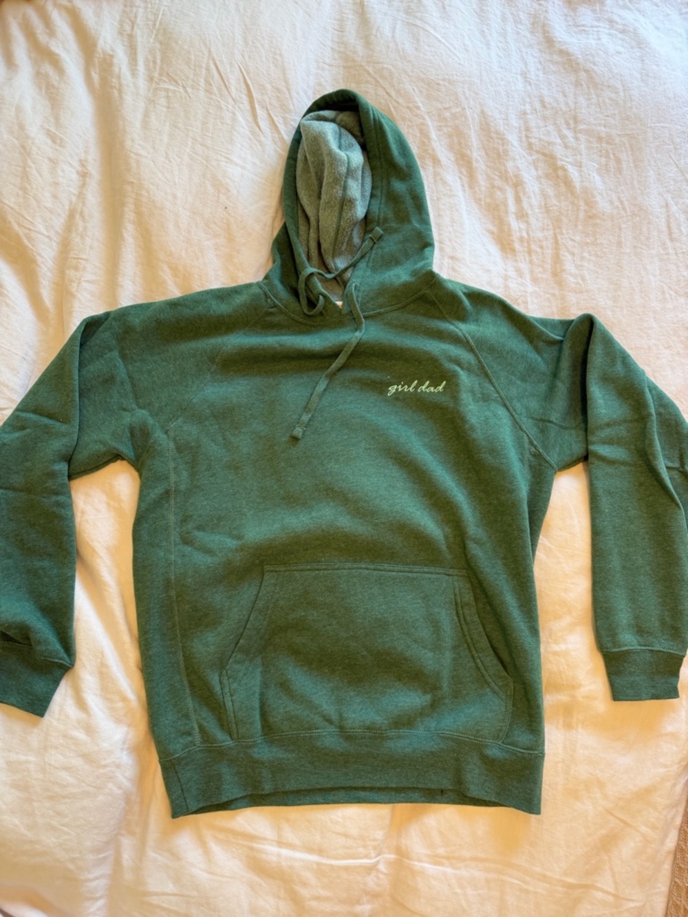 Girl Dad hoodie- green (S)
